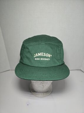 Jameson Green 5 Panel Cap - 'Jameson Irish Whiskey' Embroidered